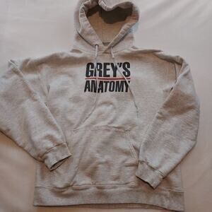 Greys Anatomy Hoodie Mens Small 34-36 Sweatshirt Pullover ABC TV Vintage Hanes